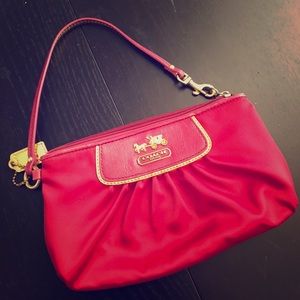 Coach Magenta Clutch